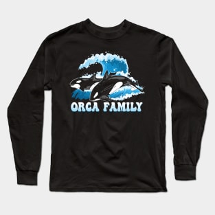 orca family vintage Long Sleeve T-Shirt